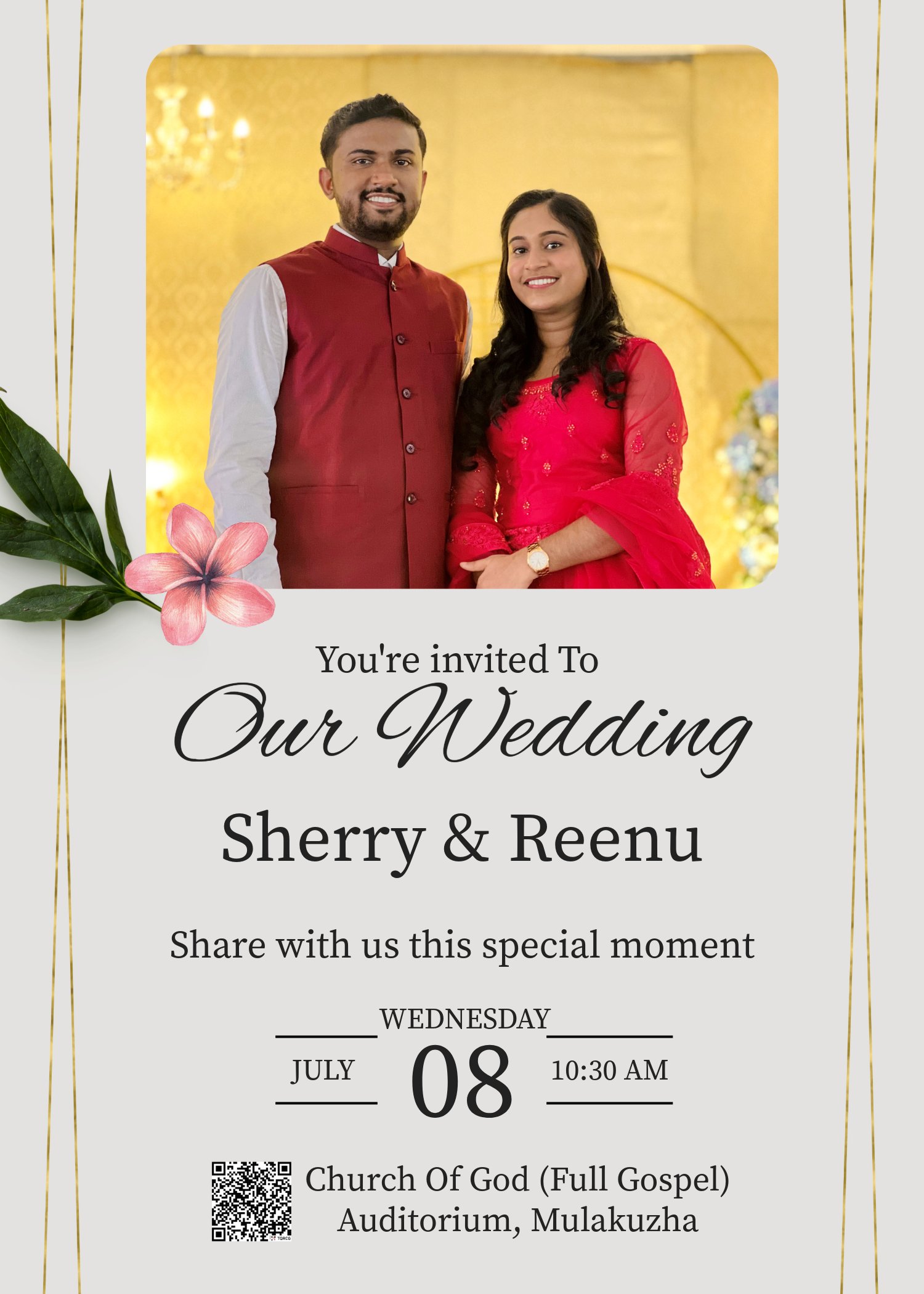 Sherry - Reenu Wedding Invitation