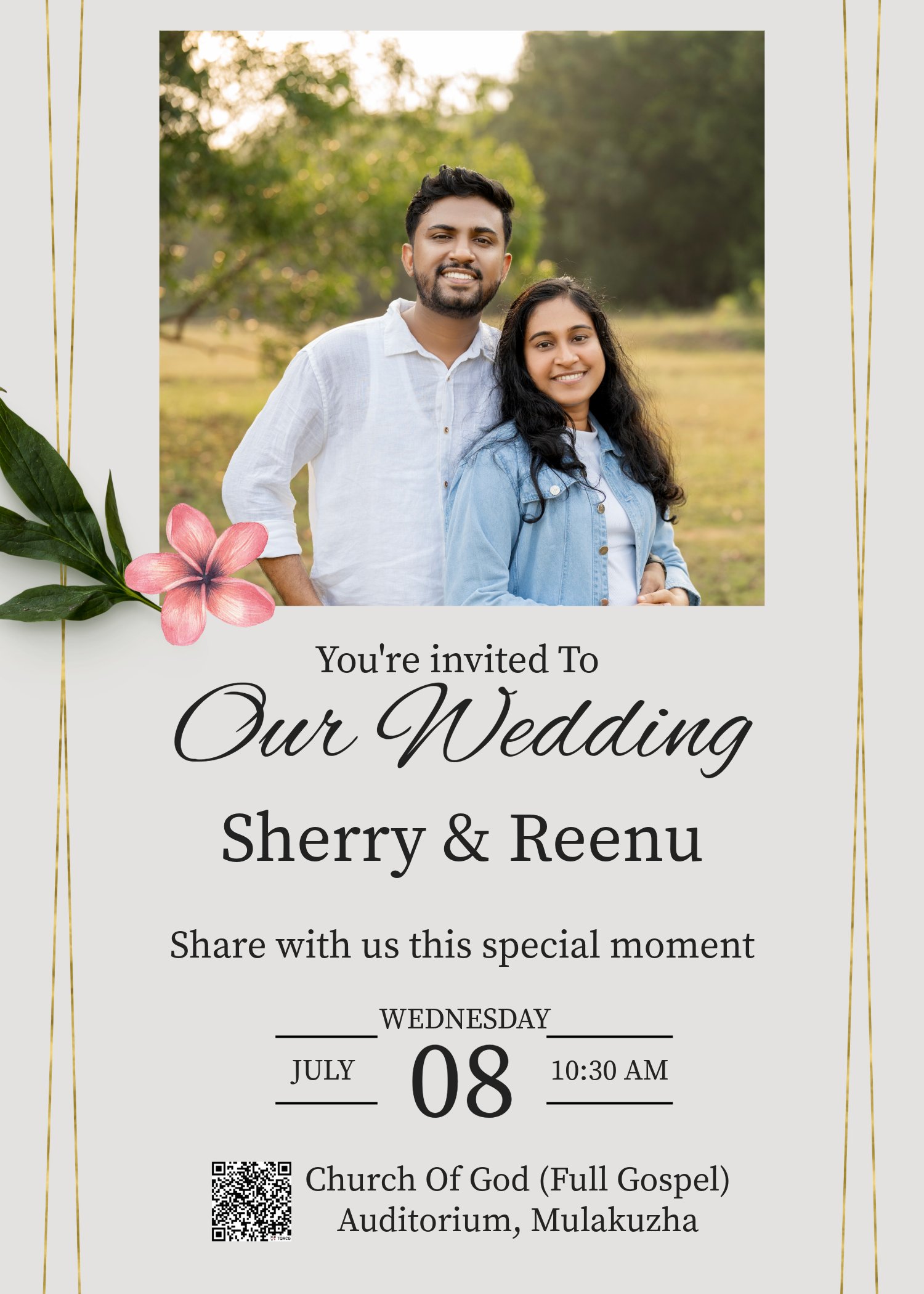 Sherry - Reenu Wedding Invitation